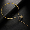 Snake Brass Crystal Rhinestone Lariat Necklaces for Women FS-WG9EF43-01-3