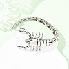 304 Stainless Steel Link Chain Bracelets for Women Men BJEW-P386-05AS-2