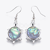 Abalone Shell/Paua ShellJewelry Sets X-SJEW-P089-02-4