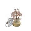 Natural Amazonite Chips Tree Night Light Lamp Decorations PW-WG63079-09-2