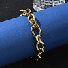 Ion Plating(IP) 304 Stainless Steel Cross Chain Bracelets BJEW-L634-11G-4