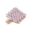2Pcs Handmade MIYUKI Round Rocailles Seed Loom Pattern PALLOY-MZ00186-04-4