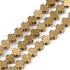 Electroplated Synthetic Non-magnetic Hematite Beads Strands G-J211-A06-02-1