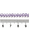 Transparent Baking Paint Glass Beads Strands DGLA-A034-T4mm-D03-4