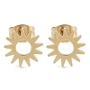 PVD Vacuum Plating 304 Stainless Steel Stud Earrings for Women EJEW-A048-12G-1