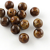 Round Imitation Gemstone Acrylic Beads OACR-R029-6mm-23-1