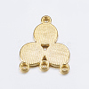 Alloy Rhinestone Connector Settings X-EA10684Y-G-2
