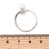 Adjustable Brass White Shell Cuff Rings SH-CBA3B38-01P-5