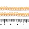 Drawbench Transparent Glass Beads Strands GLAD-Q012-4mm-08-3