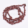 Natural Red Jasper Bead Strands G-R192-20-2