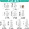 9Pcs 9 Styles Glass Bottles AJEW-YW0002-17-3