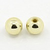Plating Plastic Acrylic Round Beads PACR-L003-8mm-LG-2