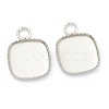 Non-Tarnish 304 Stainless Steel Pendant Cabochon Settings X-STAS-H143-29P-2