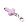 Acrylic Cross Pendant Decorations HJEW-JM03778-02-5