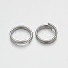 Brass Split Rings KK-E647-10P-8mm-2