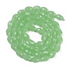 Electroplate Imitation Jade Glass Beads Strands X-EGLA-N013-J6mm-D04-2