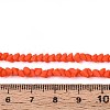 Frosted Opaque Glass Beads Strands GLAA-N017-4mm-14-2