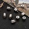 Tarnish Resistant 304 Stainless Steel Cord Ends X-STAS-E020-8-5