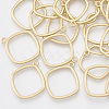 Smooth Surface Alloy Open Back Bezel Pendants PALLOY-S117-128-2
