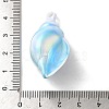 Plating UV Iridescent Acrylic Pendants OACR-B020-08-3