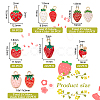 100Pcs 10 Style Alloy Enamel Pendants ENAM-PH0002-57-2