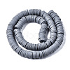 Flat Round Handmade Polymer Clay Beads CLAY-R067-10mm-40-2