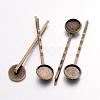 Antique Bronze Iron Hair Bobby Pin Findings X-IFIN-Q101-5-NF-1