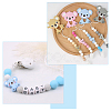 12Pcs 6 Colors Food Grade Eco-Friendly Silicone Beads SIL-HY0001-11-4