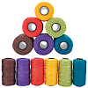 6 Roll 6 Colors 3-Ply Polypropylene Ice Silk Knitting Crochet Yarn OCOR-WR0001-41-1