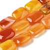Natural Striped Agate/Banded Agate Beads Strands G-B137-B01-01I-1