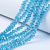 Electroplate Glass Beads Strands EGLA-A034-T2mm-A13-1