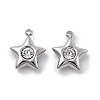 304 Stainless Steel Pendants STAS-Z121-55P-1