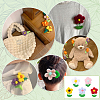 5Pcs 5 Colors Handmade Wool Felt Ornament DIY-PH0034-68-5