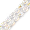 AB Color Plated Transparent Electroplate Beads Strands EGLA-H104-05D-1