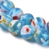 Round Millefiori Glass Beads Strands LK-P001-13-3