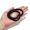 Natural Eyeless Obsidian Beads Strands G-K123-06-8mm-5