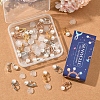 24Pcs 4 Colors Brass Clip-on Earring Findings KK-SC0006-68A-7