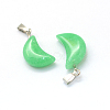 Moon Dyed Natural Malaysia Jade Pendants G-Q369-15-2