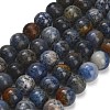 Natural Dumortierite Beads Strands G-F826-A01-10mm-2