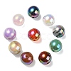 UV Plating Rainbow Iridescent Acrylic Beads PACR-E001-03-2