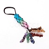Electroplate Quartz Crystal Tassels Pendants G-I282-02-2