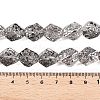 Electroplate Glass Beads Strands EGLA-N012-08W-4
