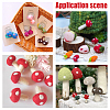 24Pcs 3 Style Craft Pom Pom for DIY Doll Keychain Hair Accessories DIY-FG0004-20-6