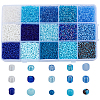 180G 15 Styles Glass Seed Beads SEED-HY0001-38-1