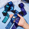 3 Rolls 3 Colors Polyester Frayed Ribbon DIY-TA0011-50-5