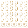 40Pcs Brass Leverback Earring Findings KK-BC0013-02G-1
