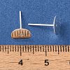 Brass Studs Earrings Finding KK-K383-05A-S-3