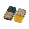 Resin & Walnut Wood Pendants RESI-XCP0002-16I-2
