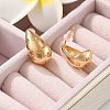 Brass Teardrop Stud Earrings EJEW-K286-08G-2