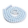 Painted Glass Bead Strands DGLA-S071-8mm-B15-4